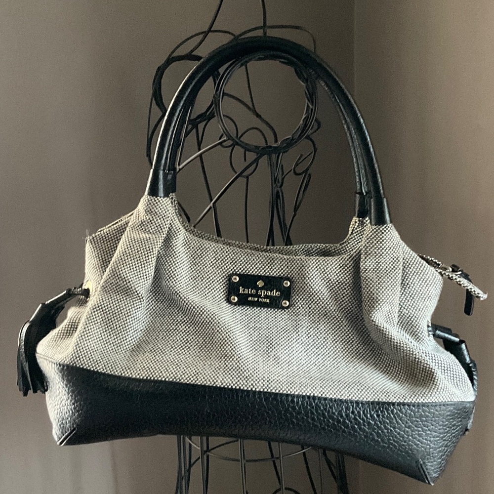 Kate Spade Leather-Trim Shoulder Bag